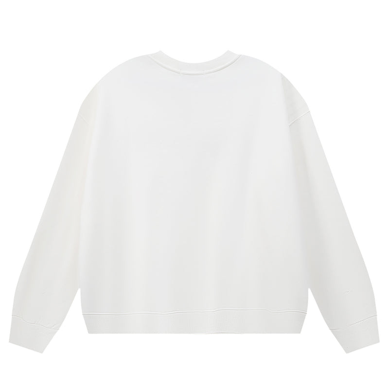 VELCEN Purple Brand Logo Printed Sweatshirts