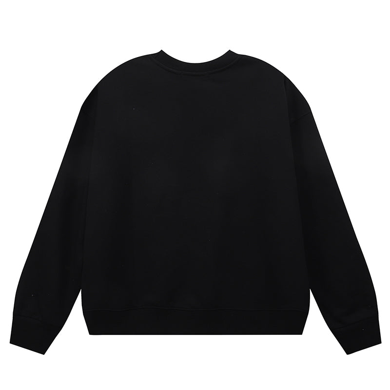 VELCEN Purple Brand Logo Printed Sweatshirts
