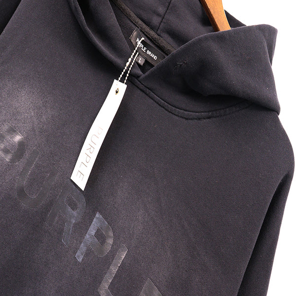 VELCEN Purple Brand Logo Printed Hoodies