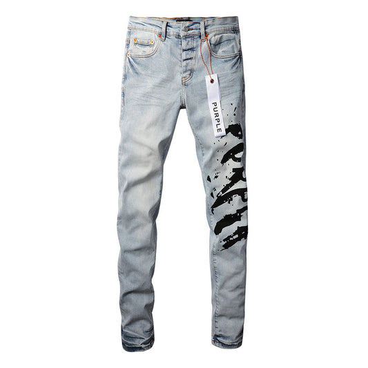 VELCEN Purple Brand Jeans #9048
