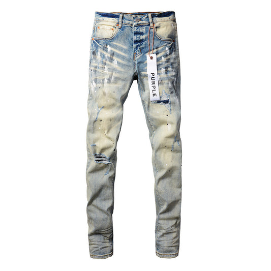 VELCEN Purple Brand Jeans #9007