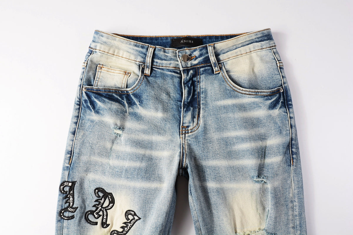 VELCEN Amiri Fashion Jeans #828-1