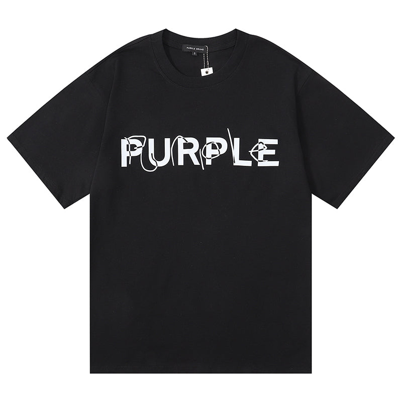 VELCEN Purple Brand Fashion T-Shirt