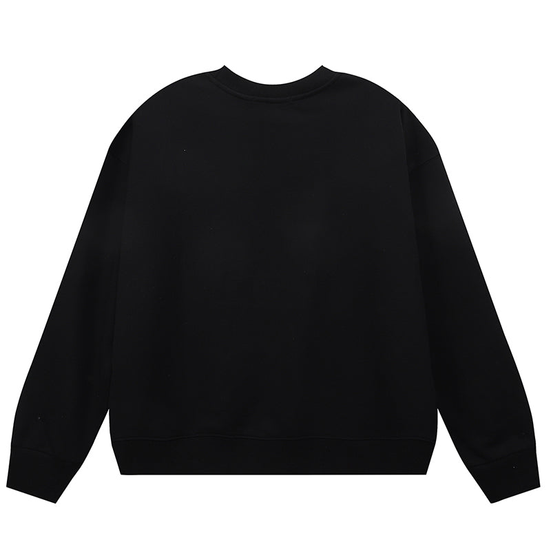 VELCEN Purple Brand Logo Printed Sweatshirts
