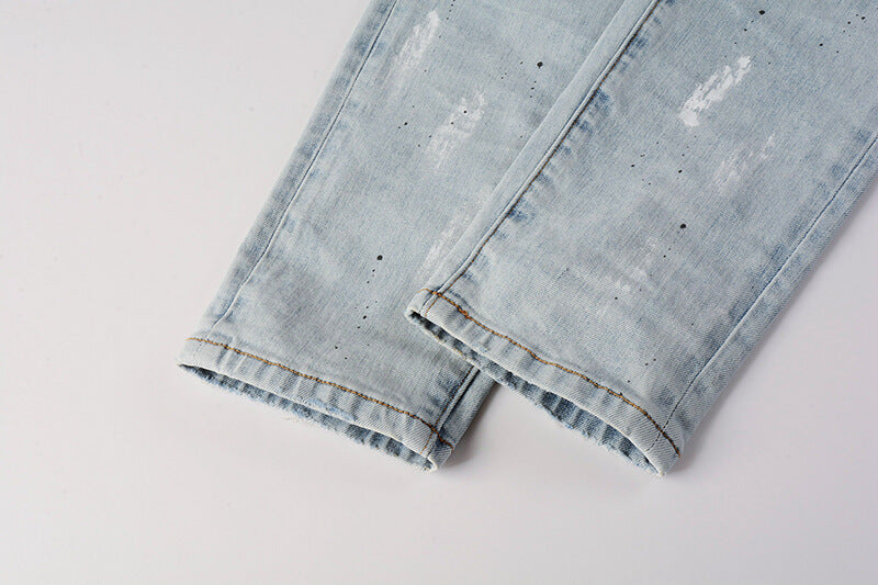 VELCEN Purple Brand Jeans #9006