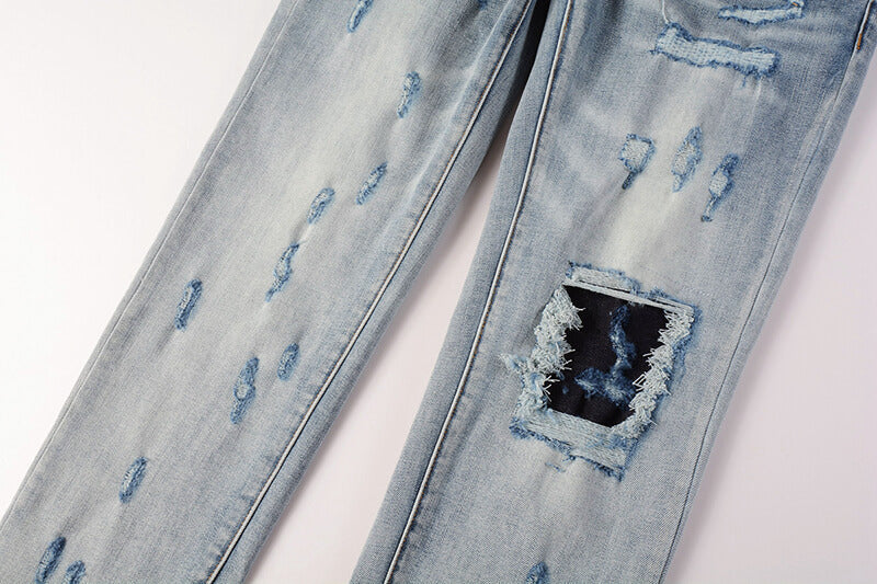 VELCEN Purple Brand Jeans #9038