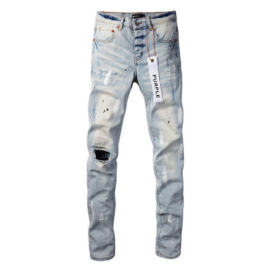 VELCEN Purple Brand Jeans #9006